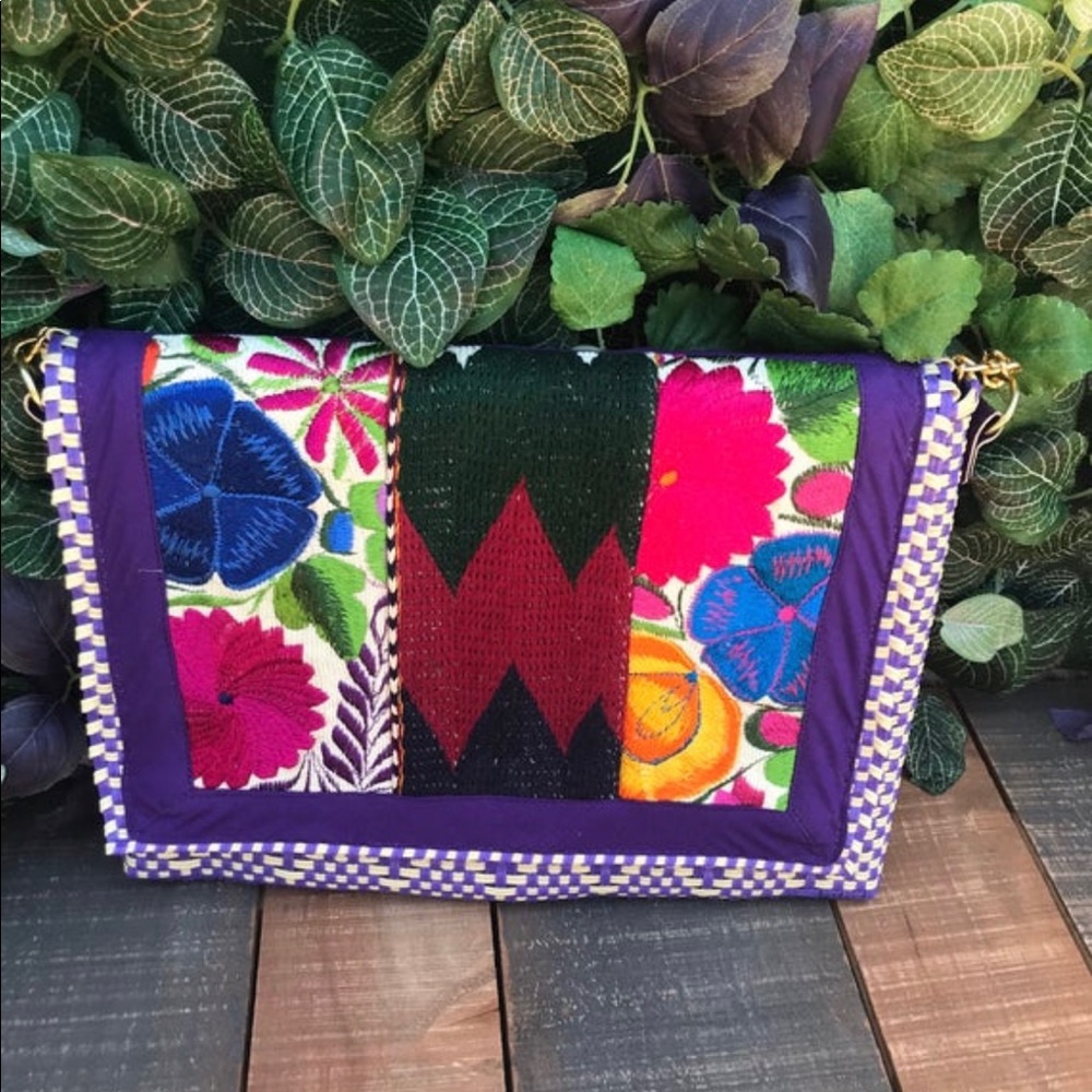 Oaxaca Handwoven Embroidered Clutch Crossbody